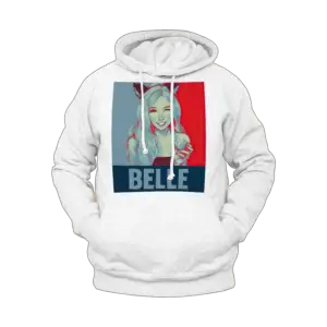 Belle Delphine Cute White & Red Hoodie