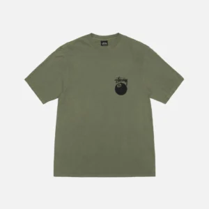 OLIVE 8 BALL TEE PIGMENT DYED